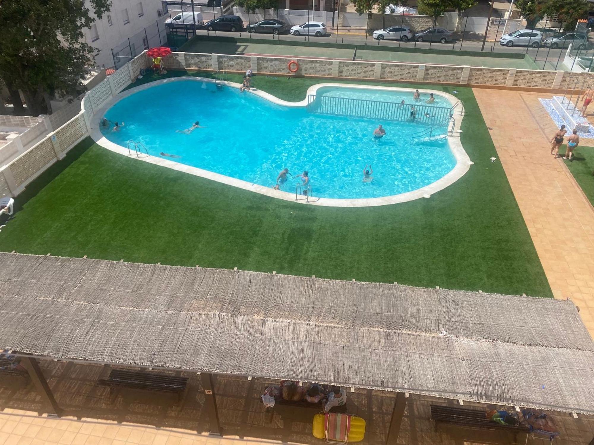 Apartamento 1ª Linea De Playa - Con Piscina Y Parking Playa de Gandía Exterior foto