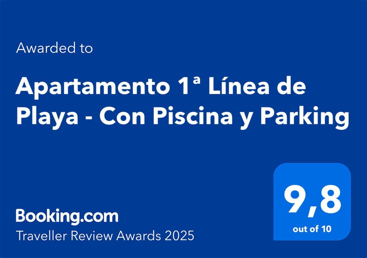 Apartamento 1ª Linea De Playa - Con Piscina Y Parking Playa de Gandía Exterior foto